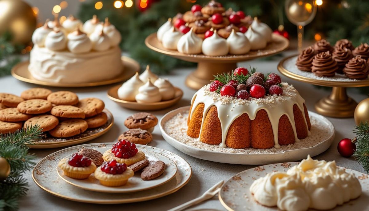 découvrez une sélection de recettes de desserts de noël gourmands pour régaler vos proches : bûches, biscuits, chocolats et douceurs festives faciles à réaliser et pleines de saveurs !