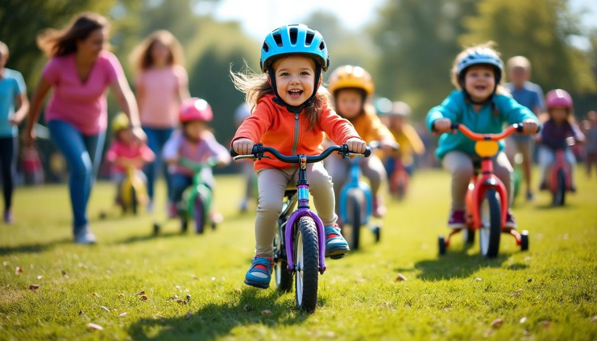 aurélie propose des ateliers créatifs et ludiques pour aider les enfants à surmonter la peur du vélo sans petites roues en toute confiance.