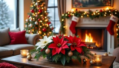 découvrez des idées créatives d'arrangements floraux de noël pour embellir votre maison. transformez votre intérieur en un véritable havre de paix festif grâce à des compositions florales uniques et inspirantes.