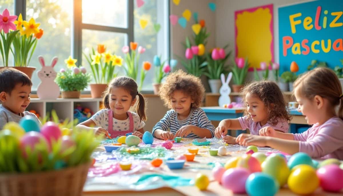 découvrez des idées créatives d'arts plastiques pour célébrer pâques à l'école. projets ludiques et éducatifs pour éveiller la créativité des élèves tout en s'amusant. transformez votre classe en un véritable espace festif avec des activités manuelles inspirées de cette fête printanière.