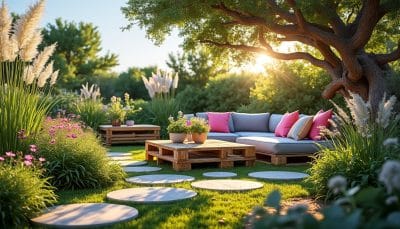 découvrez des astuces innovantes pour transformer votre jardin avec des palettes en bois et créer un extérieur moderne en 2025. inspirez-vous de nos idées créatives pour un aménagement écologique et tendance.