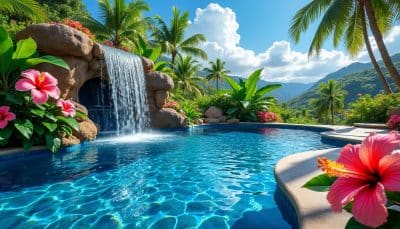 découvrez comment l'ajout de cascades dans votre piscine transforme votre espace extérieur en un lieu esthétique et apaisant. profitez d'un effet relaxant tout en sublimant votre oasis de détente.