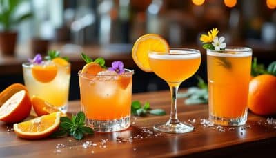 découvrez notre sélection de 10 cocktails à base d'orange qui ajoutent une touche chic à vos soirées. éveillez vos papilles avec des mélanges raffinés et savoureux, parfaits pour impressionner vos invités ou simplement pour vous faire plaisir. laissez-vous séduire par l'élégance de ces créations à l'orange et transformez vos apéritifs en moments inoubliables.