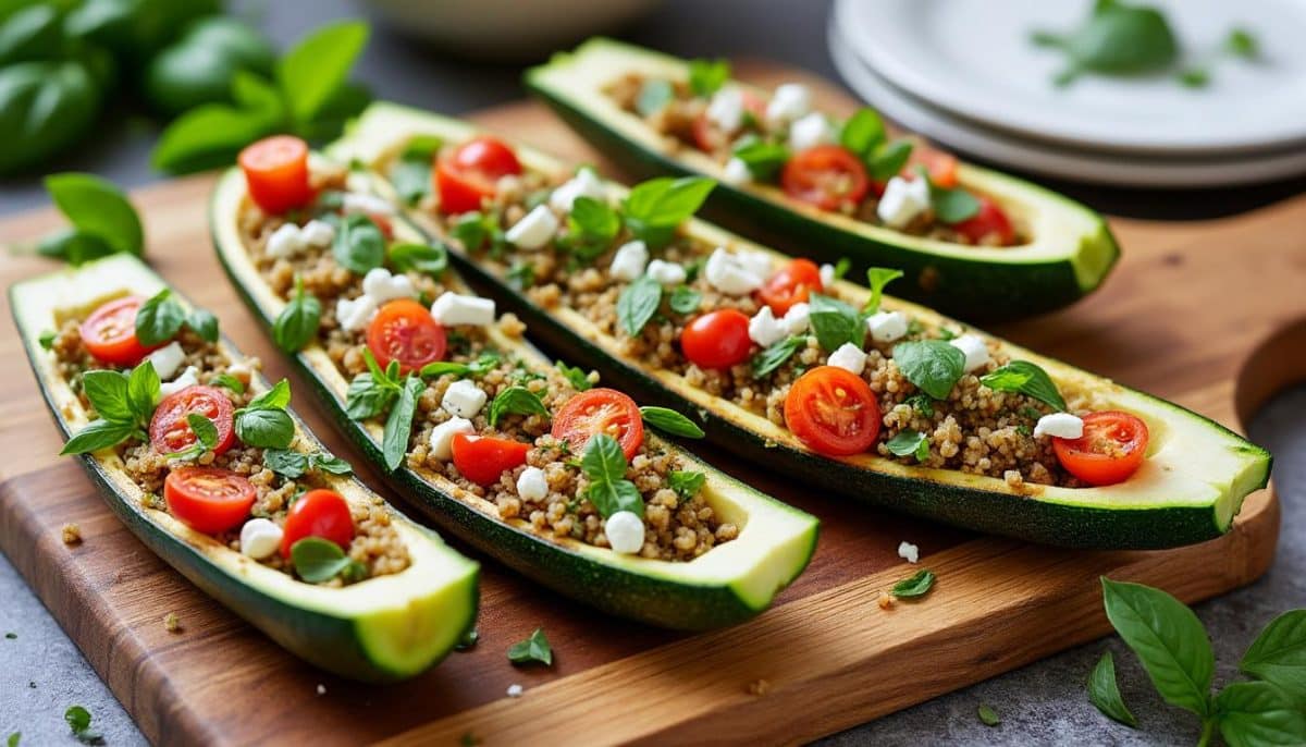 découvrez 10 délicieuses recettes de courgettes farcies pour un dîner healthy et savoureux. idéales pour les amateurs de cuisine légère, ces plats allient légumes frais et ingrédients nutritifs, parfaits pour un repas équilibré et plein de goût.
