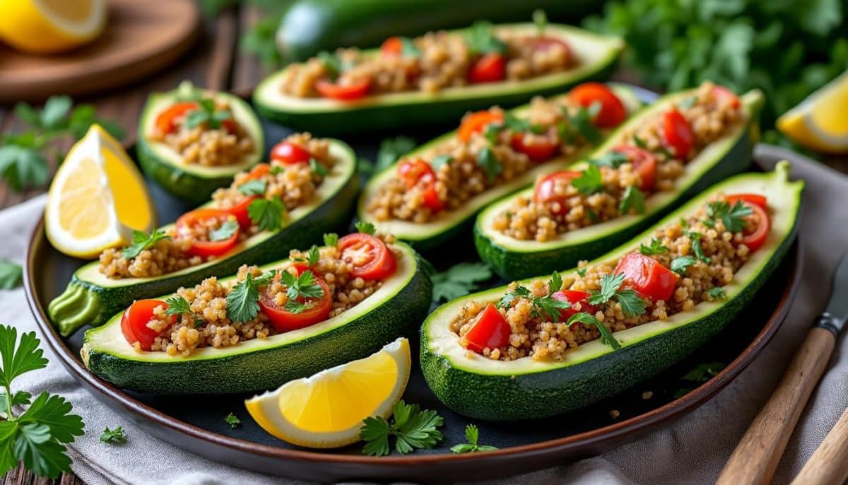 découvrez 10 délicieuses recettes de courgettes farcies pour un dîner sain et savoureux. parfaites pour régaler vos proches tout en prenant soin de votre santé, ces idées de plats allient nutrition et plaisir.