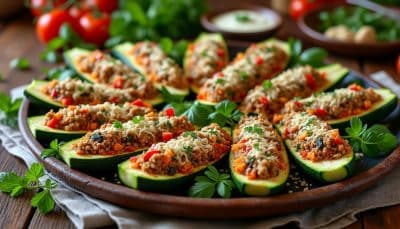 découvrez 11 délicieuses recettes de courgettes farcies, idéales pour un repas en famille. des ingrédients variés et des saveurs savoureuses pour plaire à tous les palais. préparez un plat convivial et coloré qui ravira petits et grands !