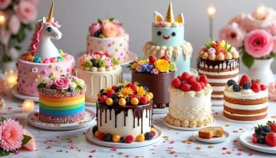 découvrez 11 créations de gâteaux d'anniversaire spectaculaires qui émerveilleront vos invités et marqueront les esprits. de la décoration aux saveurs, chaque gâteau est une œuvre d'art conçue pour faire de votre célébration un moment inoubliable.
