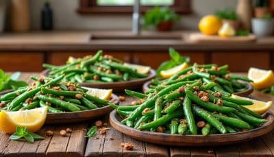 découvrez 11 délicieuses recettes d'haricots verts prêtes en un rien de temps ! parfaites pour un plat express, ces idées vous permettront de savourer ce légume sain et savoureux tout en gagnant du temps en cuisine.
