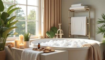 transformez votre salle de bain en un havre de paix avec nos 12 astuces simples. découvrez comment créer un effet spa à la maison grâce à des conseils pratiques en matière de décoration, d'éclairage et de rangement. offrez-vous un moment de détente ultime dans le confort de votre foyer.