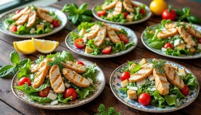 découvrez 12 délicieuses recettes de salade césar au poulet, idéales pour un repas complet et équilibré. parfaites pour toutes les occasions, ces recettes allient fraîcheur et saveurs irrésistibles. essayez-les dès aujourd'hui pour régaler vos invités !