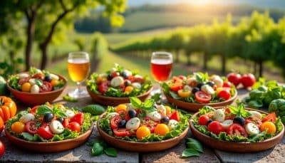 découvrez 12 recettes de salades italiennes qui vous plongeront dans l'ambiance ensoleillée de la dolce vita. des ingrédients frais, des saveurs authentiques et une touche de créativité pour égayer vos repas. idéales pour le printemps et l'été, ces salades raviront vos papilles tout en apportant une touche italienne à votre table.