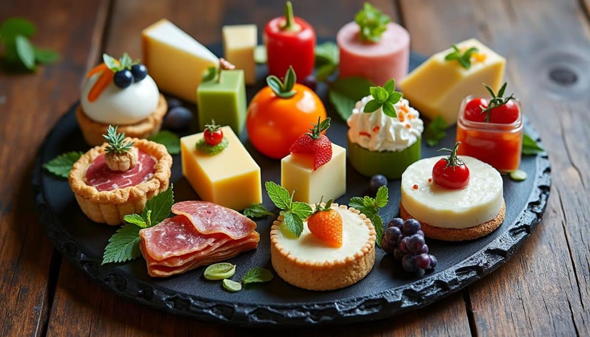 découvrez 13 recettes de petits fours apéritifs savoureux et élégants qui impressionneront vos convives à chaque occasion. des idées créatives et faciles à réaliser pour rehausser vos apéritifs et mettre en valeur vos talents culinaires.