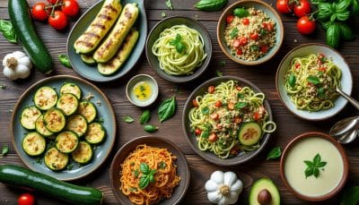 découvrez 13 délicieuses recettes à base de courgette pour cuisiner malin et sain. variez vos plats avec des idées simples et savoureuses qui mettront en valeur ce légume polyvalent. parfait pour les repas en famille ou entre amis !