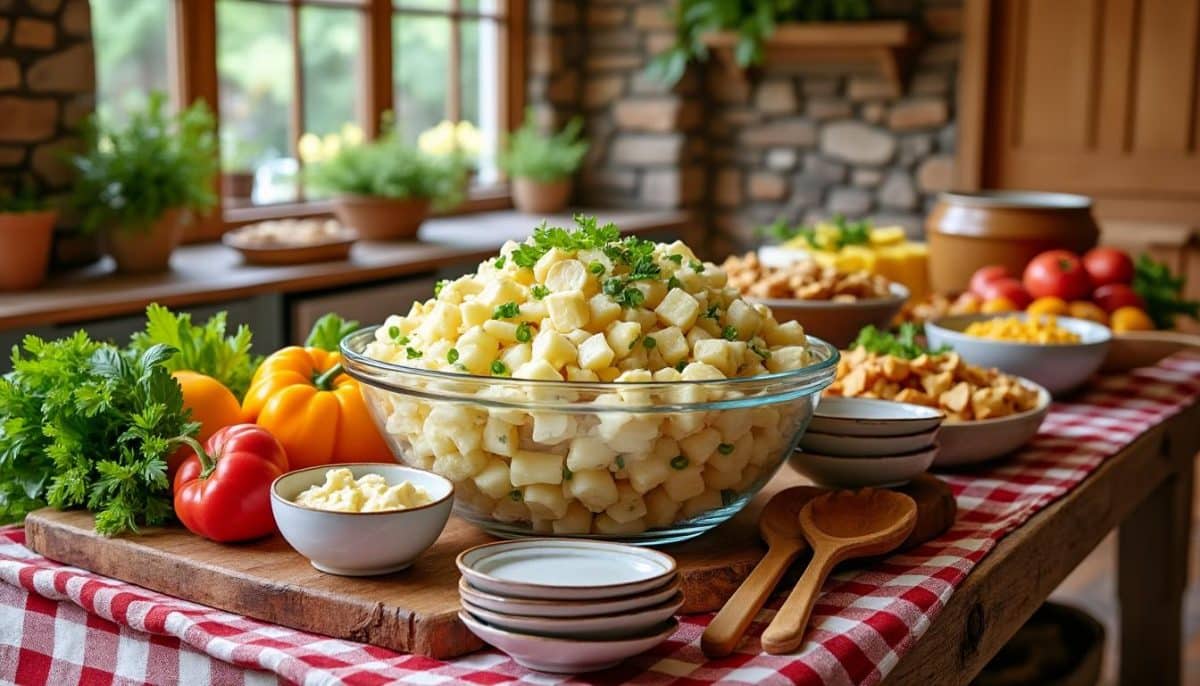 découvrez 13 délicieuses recettes de salades de pommes de terre parfaites pour agrémenter votre buffet rustique. fraîches, savoureuses et faciles à réaliser, ces salades raviront vos convives et ajouteront une touche d'authenticité à votre table. ne manquez pas ces idées variées qui feront de votre repas un véritable succès !