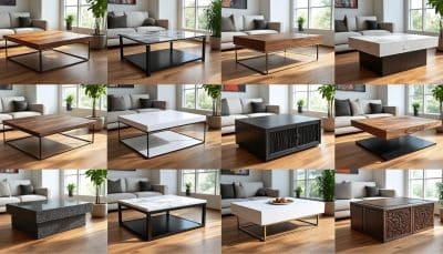 découvrez notre sélection des 13 styles de tables basses pour transformer votre salon. que vous recherchiez un design moderne, scandinave, industriel ou classique, trouvez l'inspiration pour harmoniser votre espace de vie avec élégance et fonctionnalité.