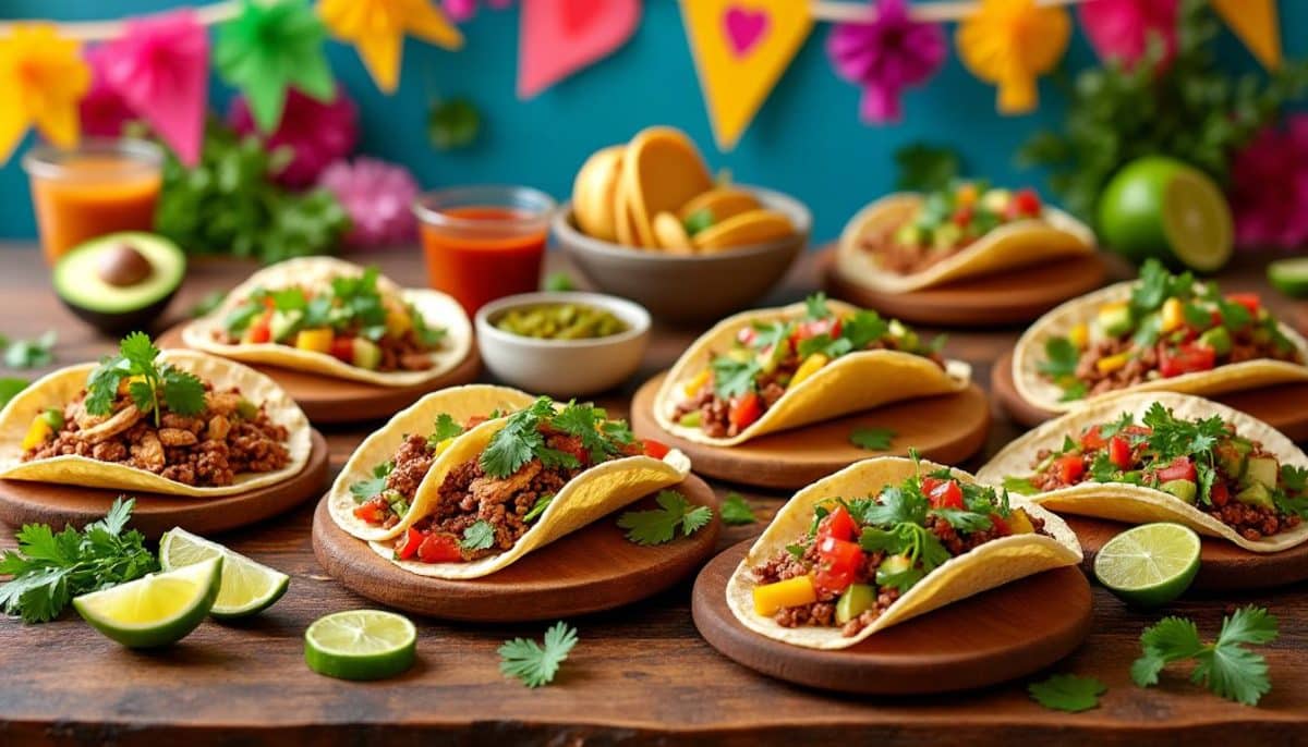 découvrez 14 recettes de tacos savoureux pour animer votre fiesta maison ! transformez votre soirée en un véritable festin avec des ingrédients frais, des combinaisons de saveurs irrésistibles et des idées originales pour régaler vos invités.