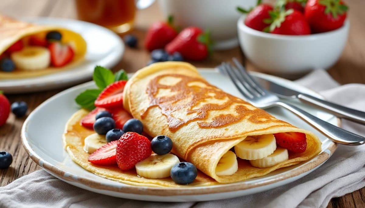 découvrez 16 délicieuses recettes de crêpes qui raviront aussi bien les petits que les grands ! que ce soit pour un brunch en famille ou un goûter entre amis, ces recettes variées vous permettront de savourer des crêpes sucrées et salées pour tous les goûts. laissez libre cours à votre créativité en cuisine !