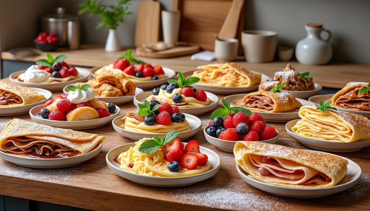 découvrez 16 délicieuses recettes de crêpes qui raviront petits et grands ! des recettes sucrées et salées pour tous les goûts et toutes les occasions. lancez-vous dans la préparation de ces gourmandises incontournables !