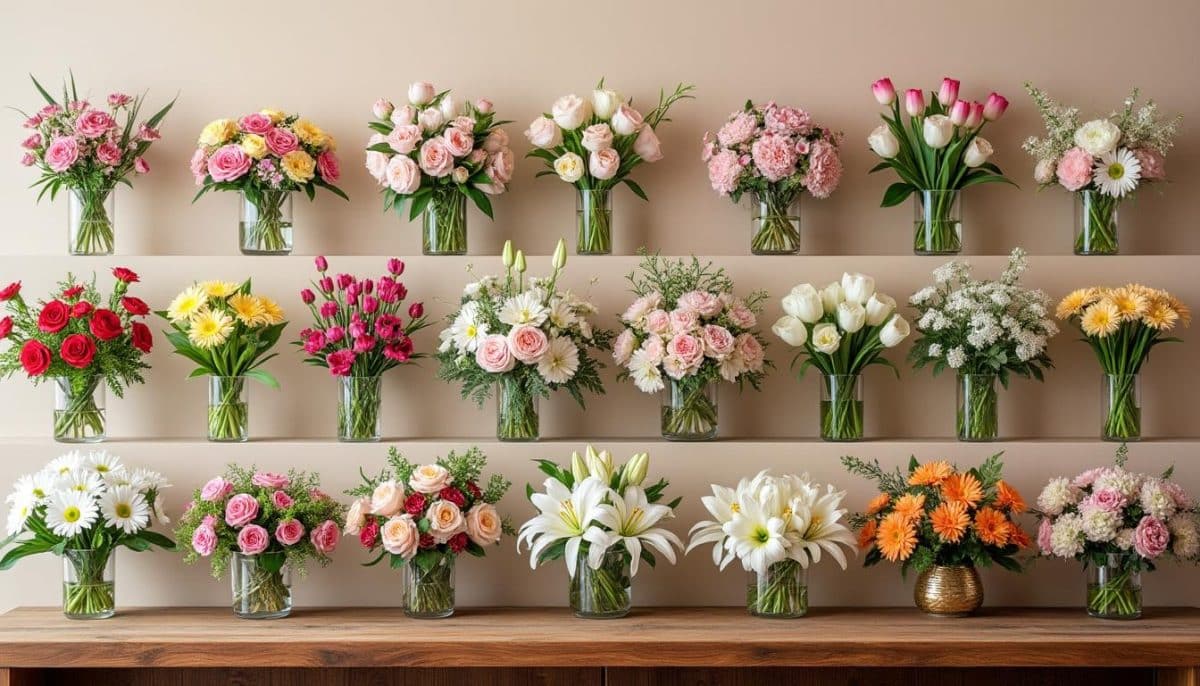 découvrez notre sélection de 20 magnifiques bouquets de fleurs, parfaits pour toutes les occasions. que ce soit pour un anniversaire, un mariage ou simplement pour faire plaisir, trouvez le bouquet idéal qui transmettra vos émotions.
