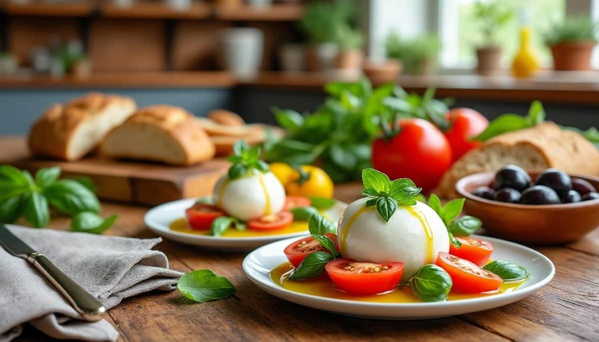 découvrez nos 9 délicieuses recettes à base de burrata qui raviront vos invités lors de vos dîners. faciles à préparer et pleines de saveurs, ces plats créatifs transformeront vos repas en véritables expériences culinaires.