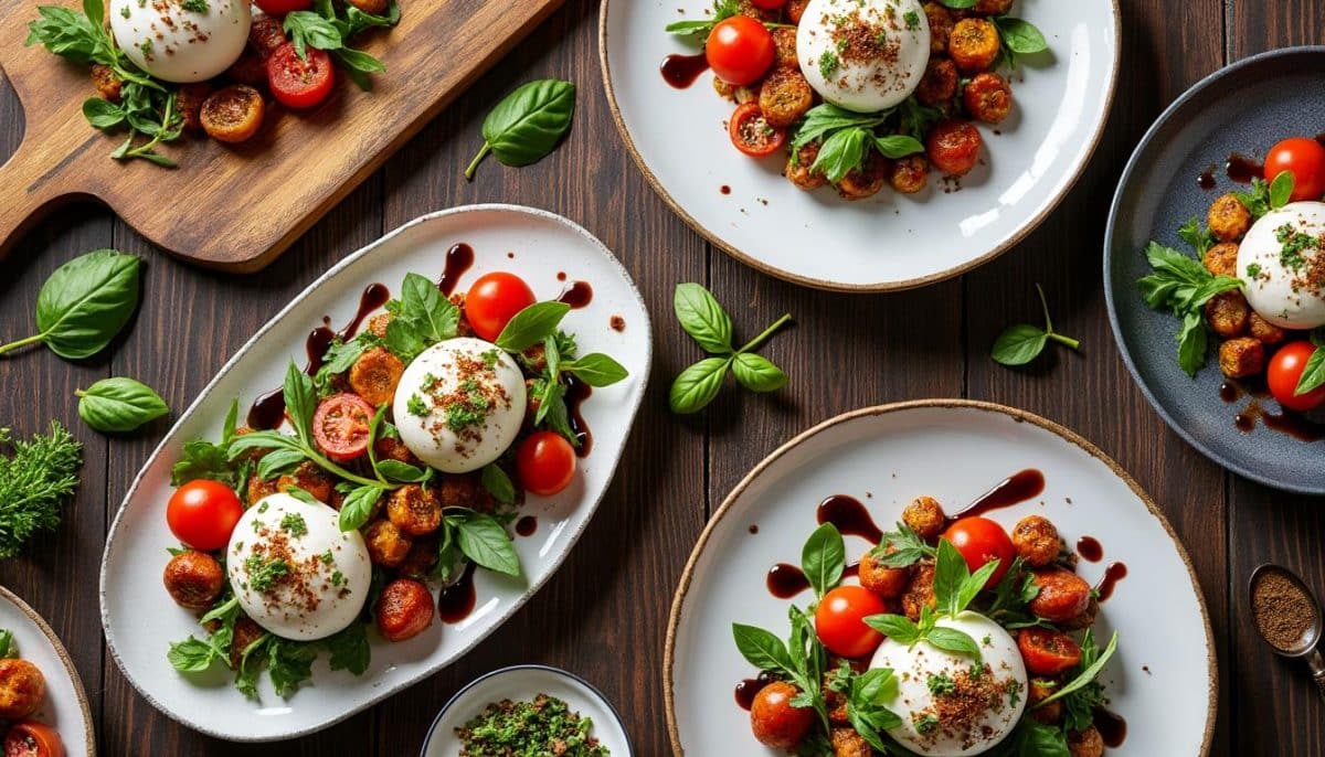 découvrez 9 recettes délicieuses à base de burrata pour impressionner vos invités. éveillez leurs papilles avec des plats créatifs et savoureux qui allient simplicité et élégance. parfait pour vos dîners ou occasions spéciales !