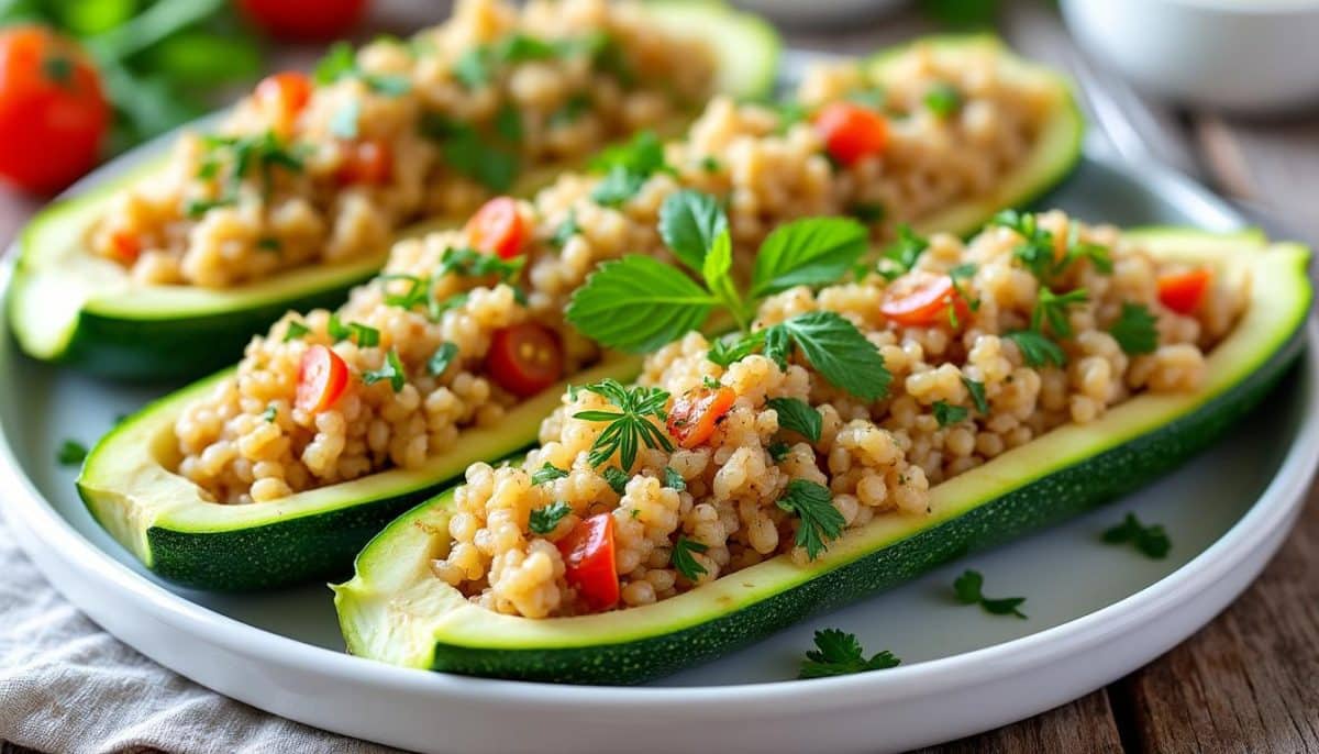 découvrez notre délicieuse recette de courgettes farcies, un plat sain et savoureux à tester en 2025. parfait pour un repas équilibré qui ravira toute la famille, cette préparation met en valeur des ingrédients frais et nutritifs. ne manquez pas l'occasion d'ajouter ce classique revisité à votre table !