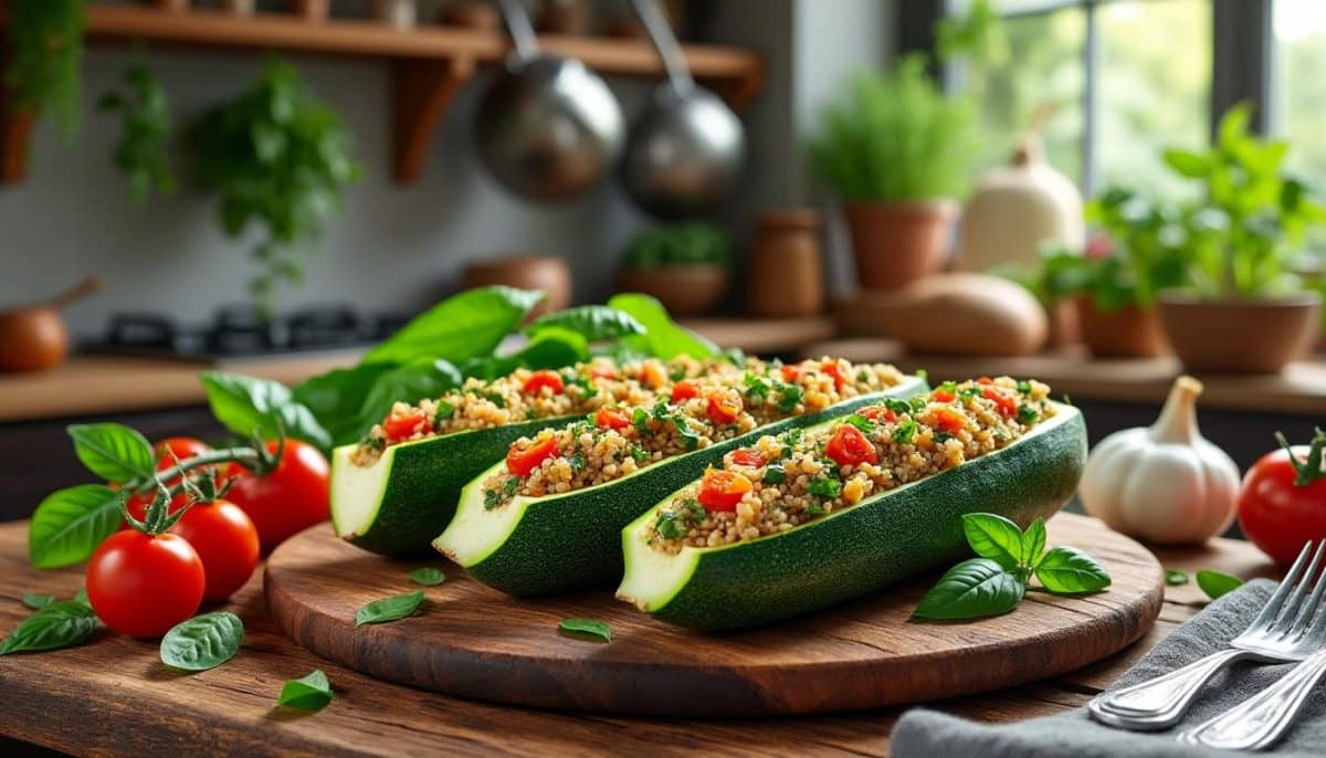 découvrez notre recette de courgettes farcies, un plat sain et savoureux à tester absolument en 2025. parfait pour vos repas équilibrés, cette préparation met en valeur des ingrédients frais et colorés. régalez-vous tout en prenant soin de votre santé !