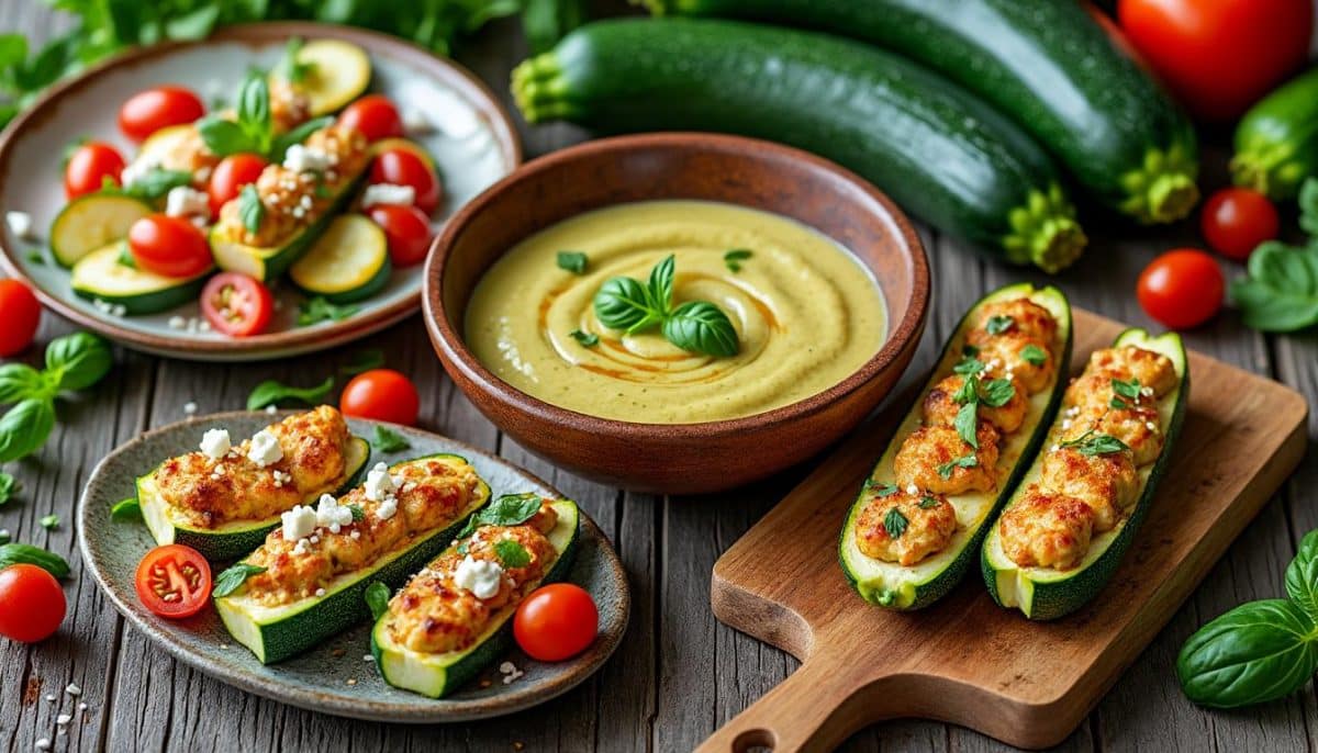 découvrez des recettes de courgettes savoureuses pour rehausser vos plats. simple et créatif, ce guide vous propose des idées délicieuses pour cuisiner les courgettes de manière originale et appétissante.