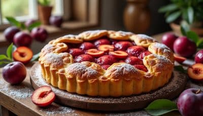 découvrez la délicieuse recette de la tarte aux prunes rouges en 2025. cette création gourmande allie le goût sucré des prunes à une pâte savoureuse, idéale pour régaler vos proches lors des occasions spéciales. ne manquez pas cette audition culinaire irrésistible!