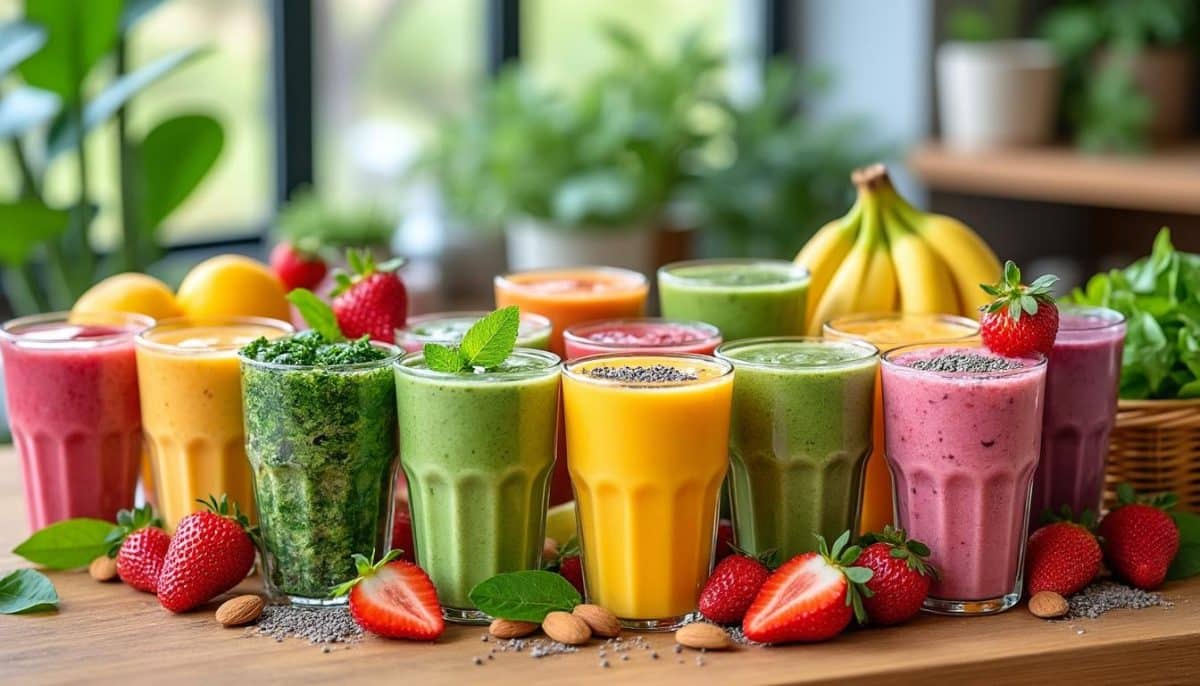 commencez vos matinées en beauté avec notre sélection de 12 smoothies express riches en vitamines. faciles à préparer, ces recettes délicieuses vous apportent l'énergie nécessaire pour bien démarrer la journée tout en régalant vos papilles.