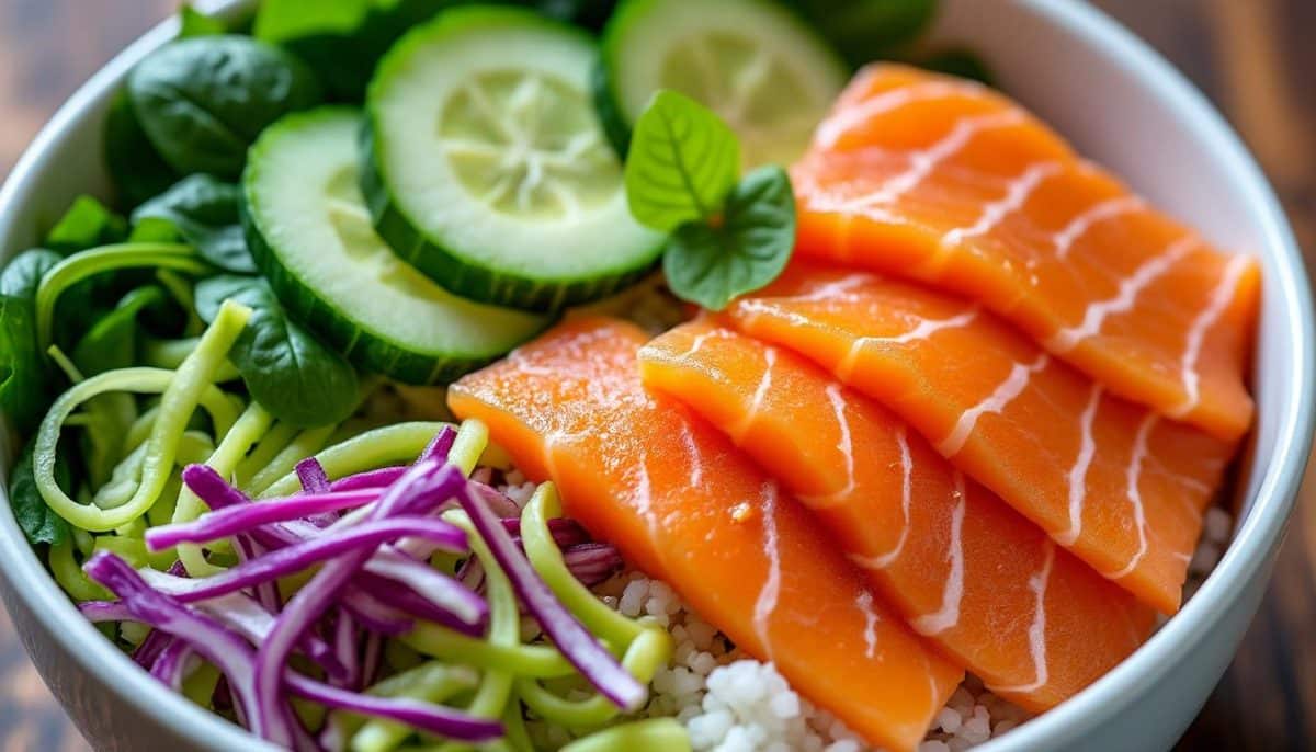 découvrez 2 délicieuses idées de poke bowl, idéales pour un repas léger et frais. ces recettes allient saveurs exotiques et ingrédients sains, parfaits pour une pause déjeuner revitalisante ou un dîner léger.
