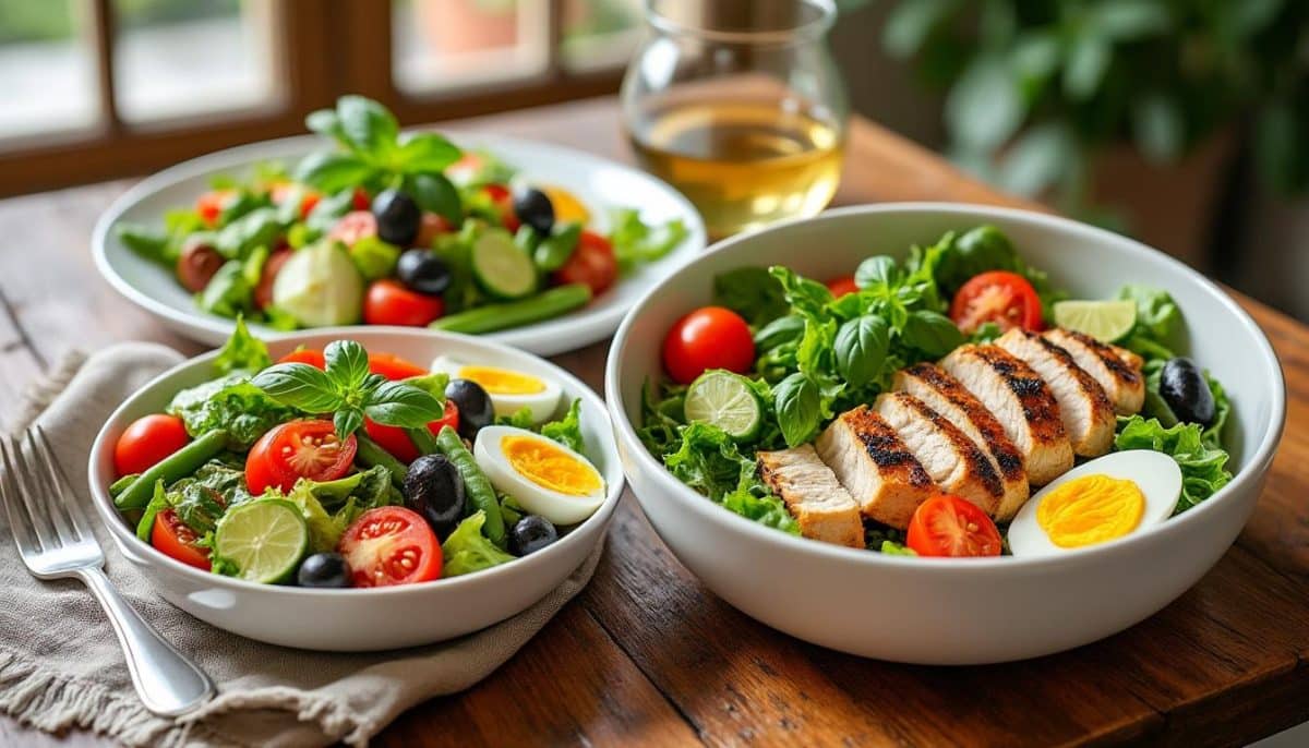 découvrez deux délicieuses recettes de salade niçoise classiques et légères, parfaites pour un repas d'été rafraîchissant. explorez des ingrédients frais et savoureux pour un plat sain qui ravira vos papilles.