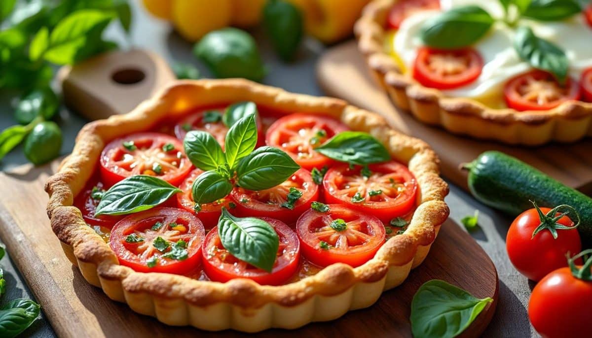 découvrez nos deux délicieuses recettes de tarte à la tomate qui éveilleront vos papilles au goût d’été. parfaites pour un repas convivial ou un pique-nique, ces tartes allient fraîcheur et saveurs ensoleillées pour ravir vos invités. suivez nos étapes simples et régalez-vous !
