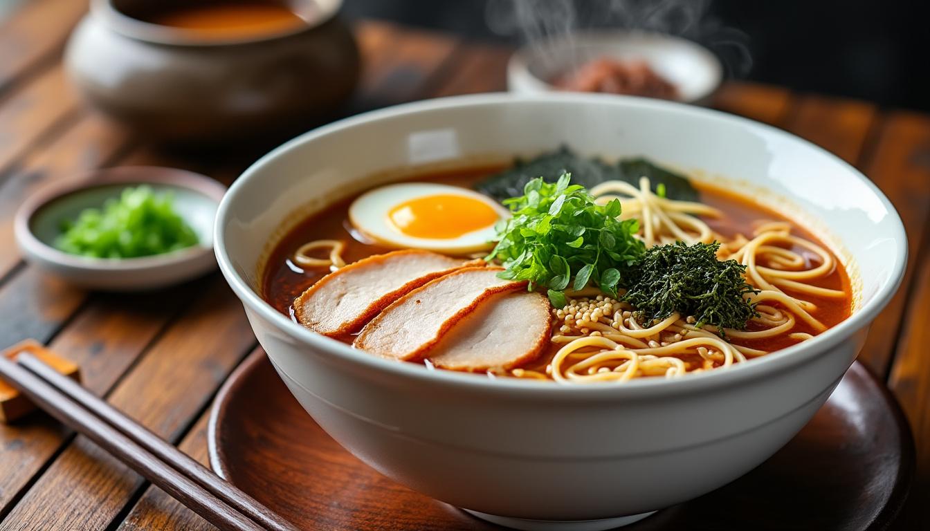 découvrez les 2 secrets d'un ramen express irrésistible et réconfortant. éveillez vos papilles avec des recettes simples et savoureuses qui transformeront votre bol de nouilles en un plat réconfortant et rapide à préparer. parfait pour une pause déjeuner ou un dîner convivial!