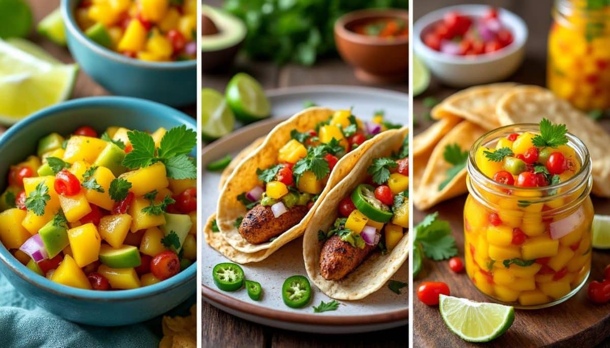 découvrez 3 idées délicieuses pour apporter une touche de soleil à vos repas avec des recettes de salsa à la mangue et des tacos pimentés. parfaites pour vos soirées entre amis ou un dîner original, ces plats allient fraîcheur, épices et exotiques savoureux.