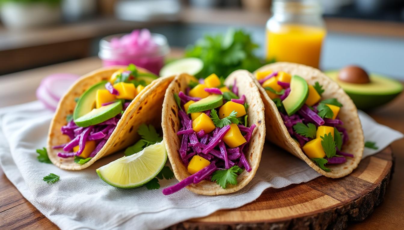 découvrez 3 délicieuses recettes de tacos vegan pour une fiesta healthy. savourez des plats colorés et gourmands, riches en saveurs et en nutrition, parfaits pour régaler vos invités tout en respectant un mode de vie sain.