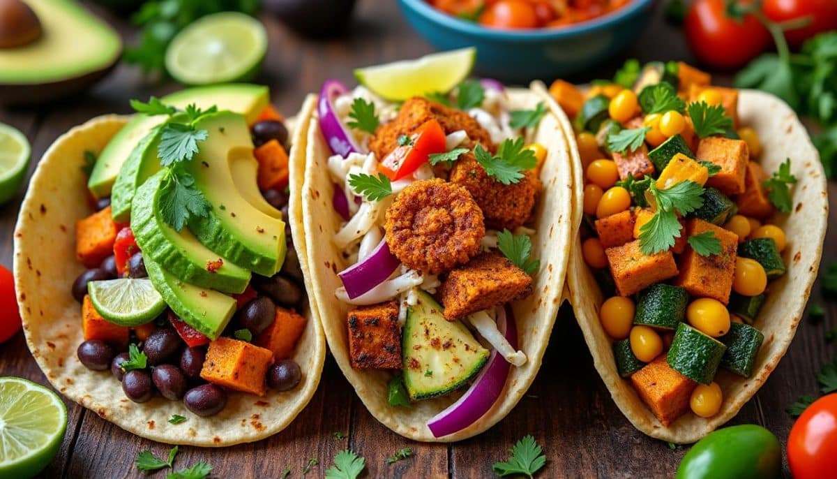 découvrez 3 délicieuses recettes de tacos vegan pour une fiesta healthy! cuisinez des plats festifs et savoureux qui raviront vos papilles tout en restant sains. parfaits pour tous les amateurs de cuisine vegan!