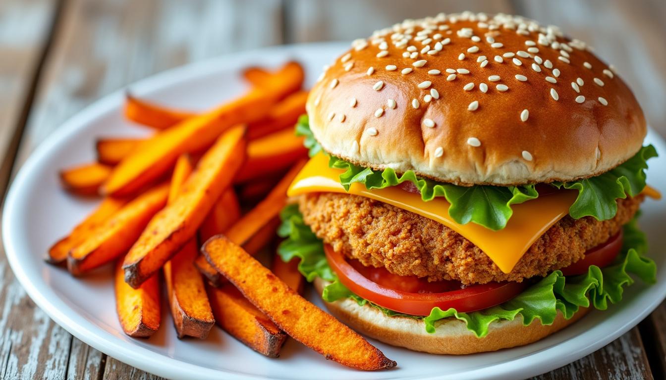 découvrez nos 4 délices burger poulet pour un vendredi fun et savoureux ! savourez des burgers juteux et croustillants, parfaits pour une fin de semaine gourmande. ne manquez pas cette expérience culinaire délicieuse !