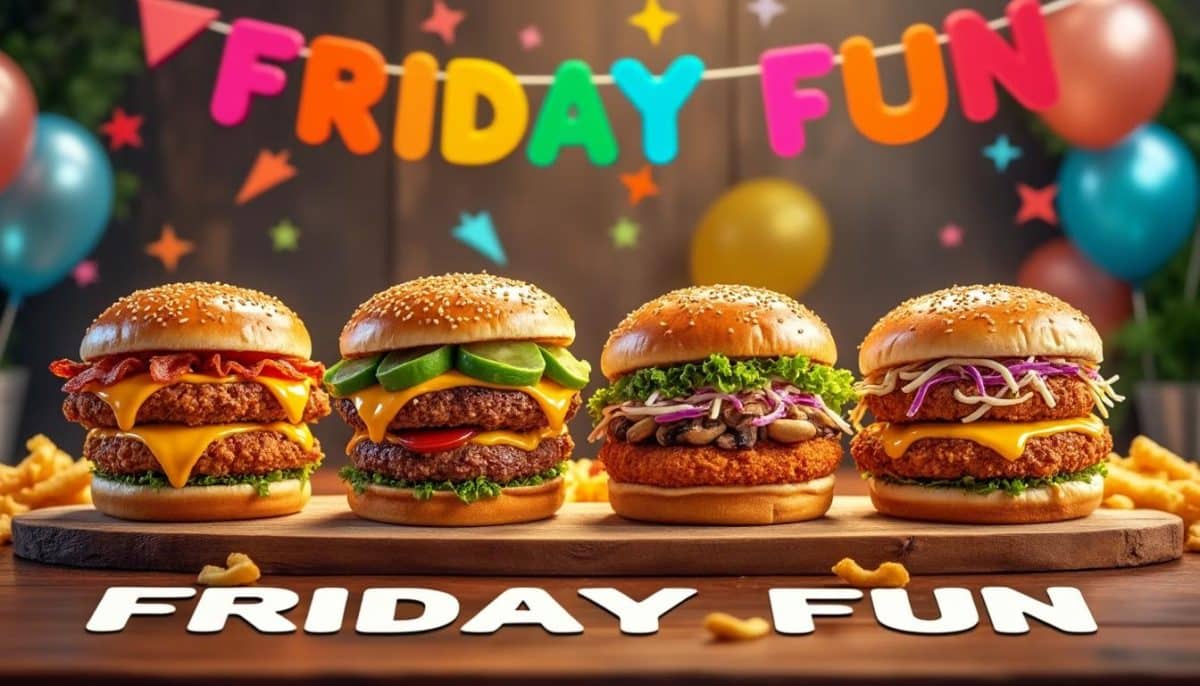 découvrez nos 4 délices burger poulet, parfaits pour un vendredi fun ! savourez des recettes originales et irrésistibles pour un moment de plaisir inoubliable en famille ou entre amis.