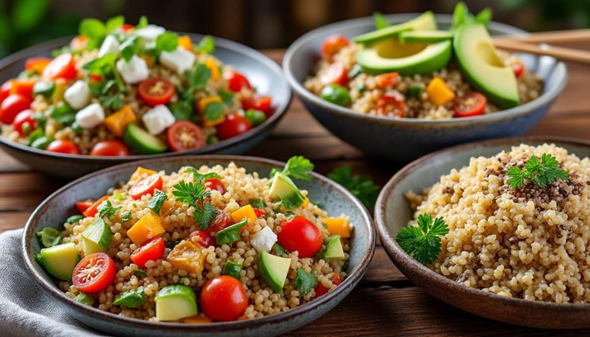 découvrez 4 délicieuses recettes de quinoa parfumé qui sauront épicer vos repas et vous faire oublier le traditionnel riz. parfaites pour les gourmets en quête de nouvelles saveurs, ces recettes saines et savoureuses vous feront apprécier le quinoa sous toutes ses formes.