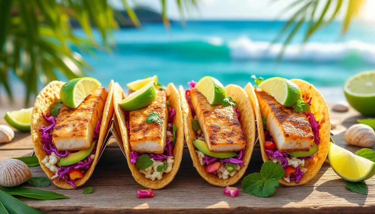 découvrez 4 délicieuses recettes de tacos au poisson qui évoquent l'air de la plage ! parfaites pour un repas estival, ces recettes simples et savoureuses apportent fraîcheur et exotisme à votre table. idéal pour partager entre amis ou en famille, laissez-vous transporter par ces saveurs marines.