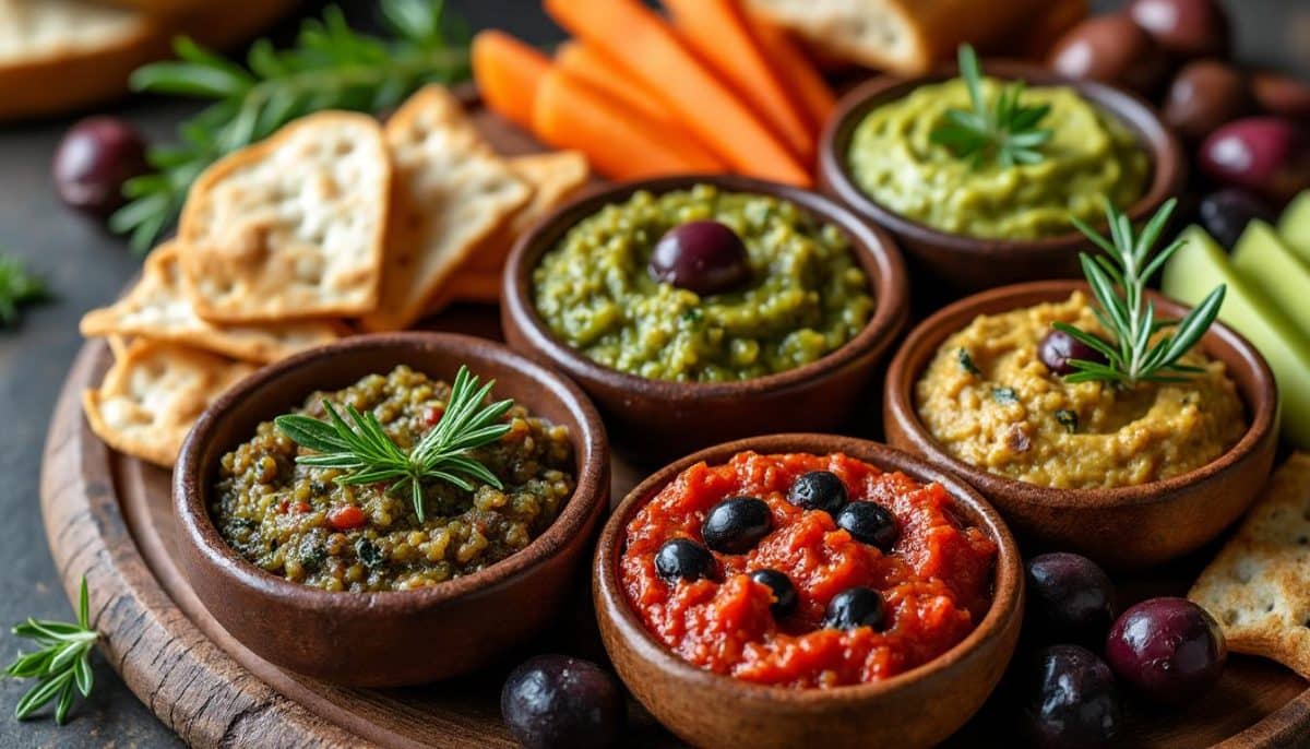 découvrez 5 délicieuses recettes de tapenade pour rehausser vos apéros ! que ce soit avec des olives, des herbes ou des noix, ces préparations savoureuses apporteront une touche relevée à vos moments conviviaux.