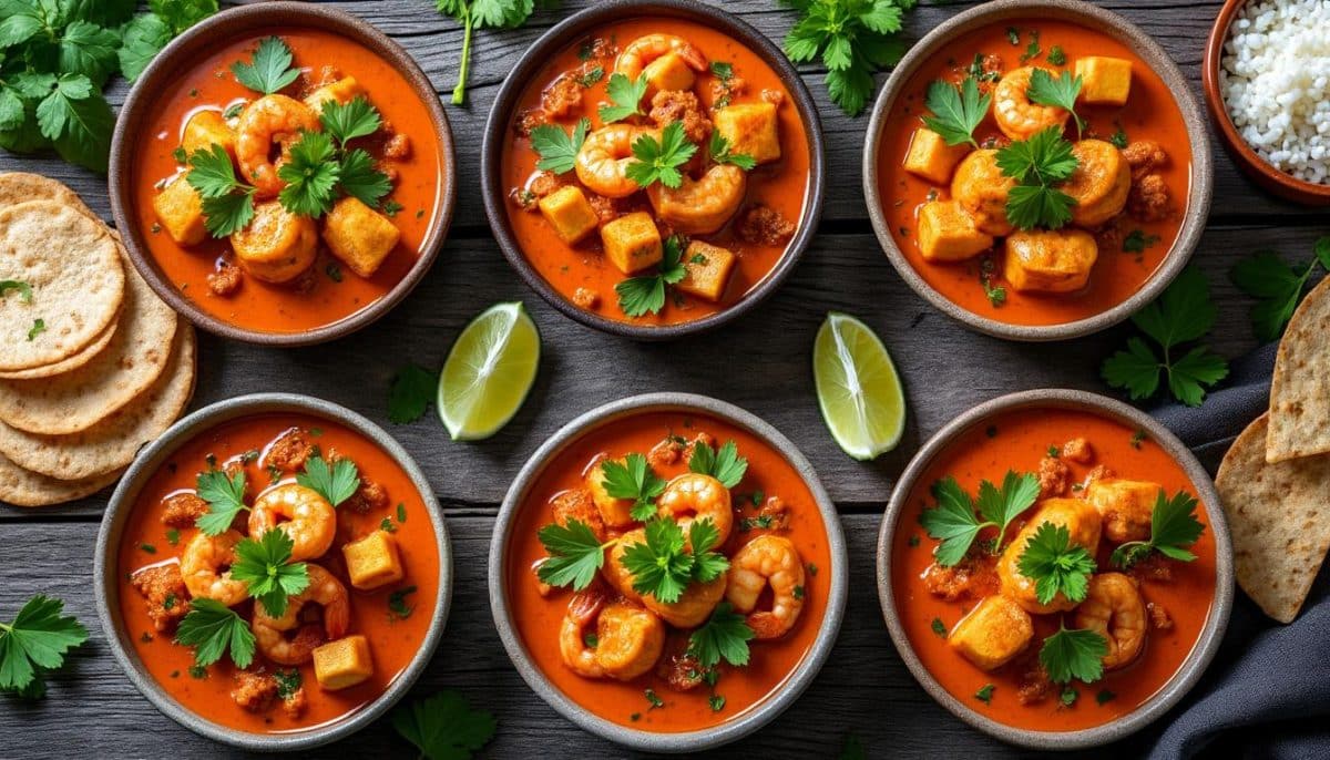 découvrez notre sélection de 6 délices au curry rouge, une explosion de saveurs épicées qui éveillera vos papilles. parfait pour les amateurs de cuisine savoureuse, ces plats allient tradition et originalité pour un voyage culinaire inoubliable.