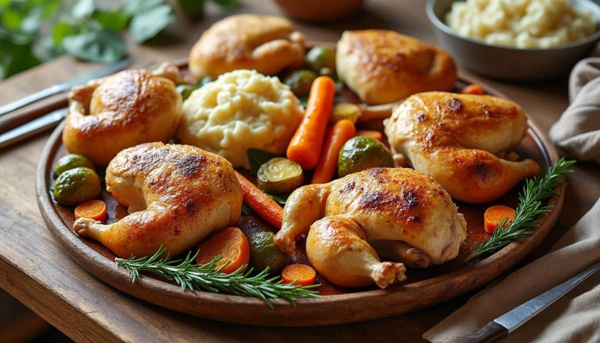 découvrez nos 6 délicieuses recettes de poulet rôti, mettant en avant une chair juteuse et savoureuse. parfaites pour régaler vos invités ou pour un repas réconfortant en famille, ces idées variées vous séduiront à coup sûr.