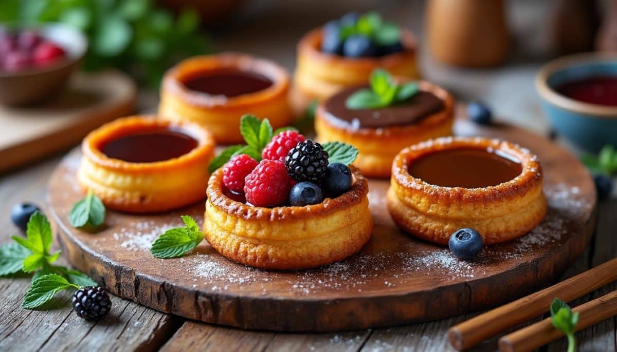 découvrez nos 6 délicieuses recettes de cannelés, ces petites douceurs bordelaises qui raviront vos papilles. suivez nos astuces pour réaliser ces gâteaux moelleux à l'intérieur et caramélisés à l'extérieur, parfaits pour un goûter gourmand ou un dessert élégant.