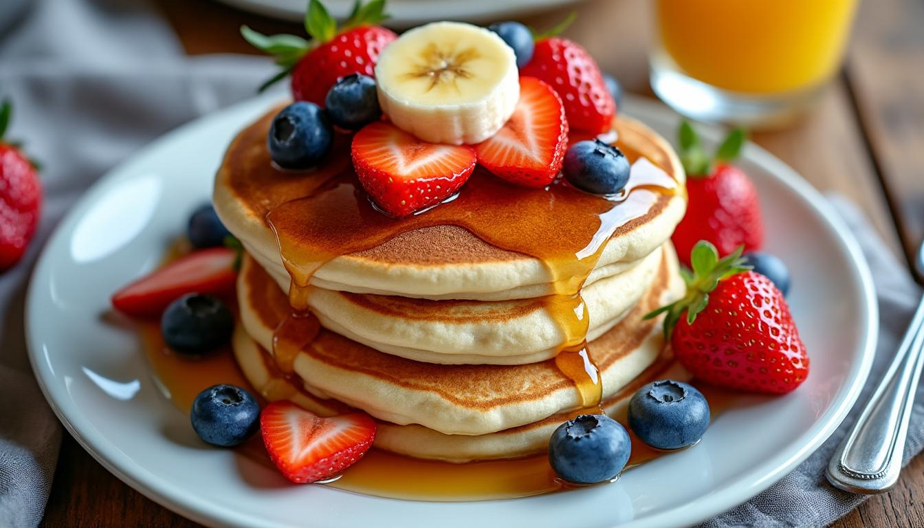 découvrez nos 7 délices de pancakes protéinés pour un matin tonique ! savoureux et nutritifs, ces pancakes sont parfaits pour bien commencer la journée tout en vous aidant à atteindre vos objectifs fitness.