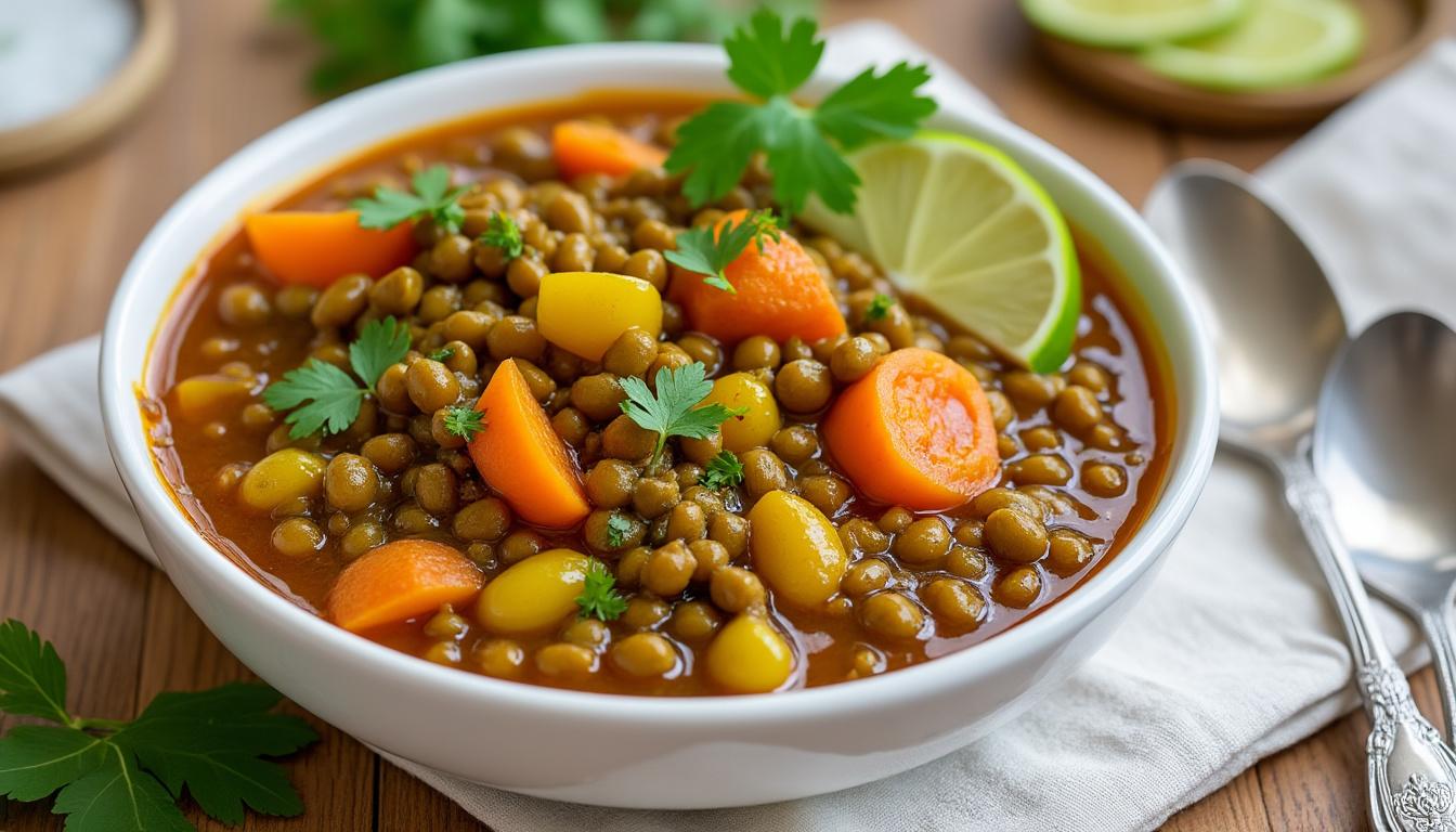 découvrez nos 7 délicieuses recettes de curry aux lentilles, riches en protéines végétales. parfaites pour un repas sain et savoureux, ces idées de plats véganes sauront séduire vos papilles tout en apportant des bienfaits nutritionnels. essayez dès maintenant de cuisiner ces plats réconfortants et pleins de saveurs.