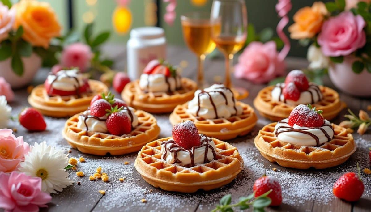 découvrez 7 délicieuses recettes de gaufres liégeoises pour un goûter festif irrésistible. parfaites pour régaler vos amis et votre famille, ces gaufres croustillantes et moelleuses vous plongeront dans l'ambiance chaleureuse des fêtes. suivez nos astuces pour une préparation réussie et laissez-vous séduire par ces douceurs incontournables.