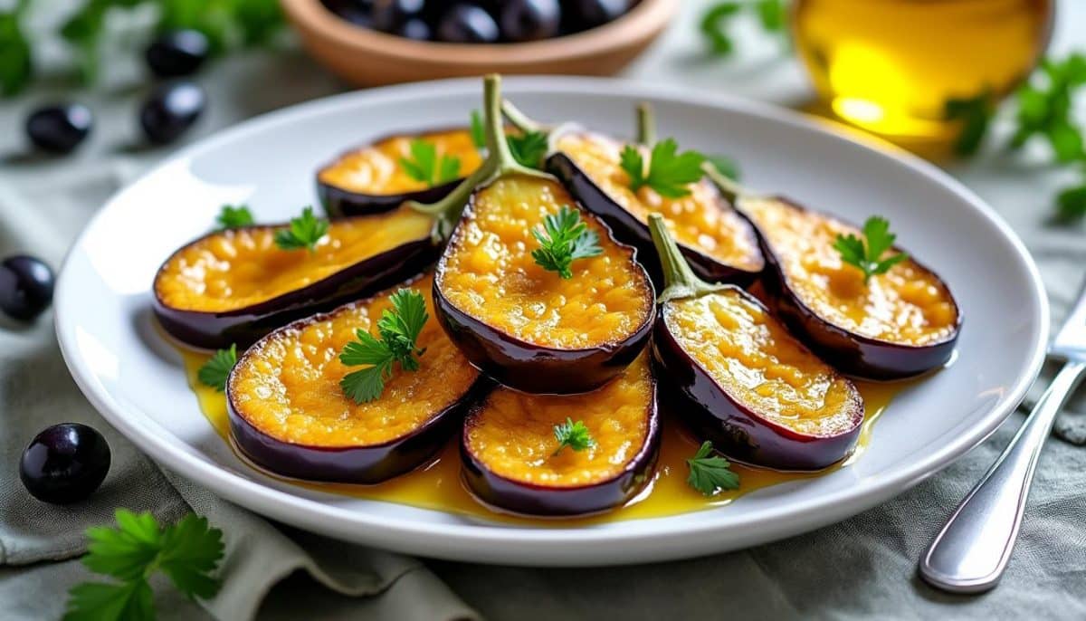 découvrez le secret des aubergines confites à la turque, une recette qui les rend incroyablement crémeuses et savoureuses. parfaite en accompagnement ou en plat principal, cette méthode traditionnelle saura ravir vos papilles et apporter une touche d'exotisme à vos repas.