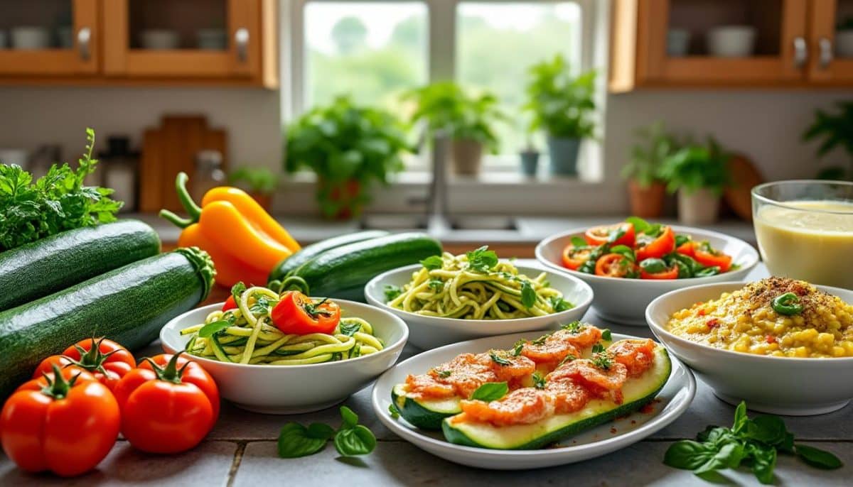 découvrez notre batch cooking semaine 30 avec 5 recettes estivales simples mettant à l'honneur la courgette. idéal pour des repas sains et savoureux, ces plats faciles à préparer sont parfaits pour profiter des saveurs de l'été tout en gagnant du temps en cuisine !